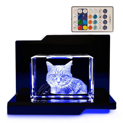 Aria Socle Lumineux - Éclairage LED Élégant pour Gravures - Cadeaux en verre