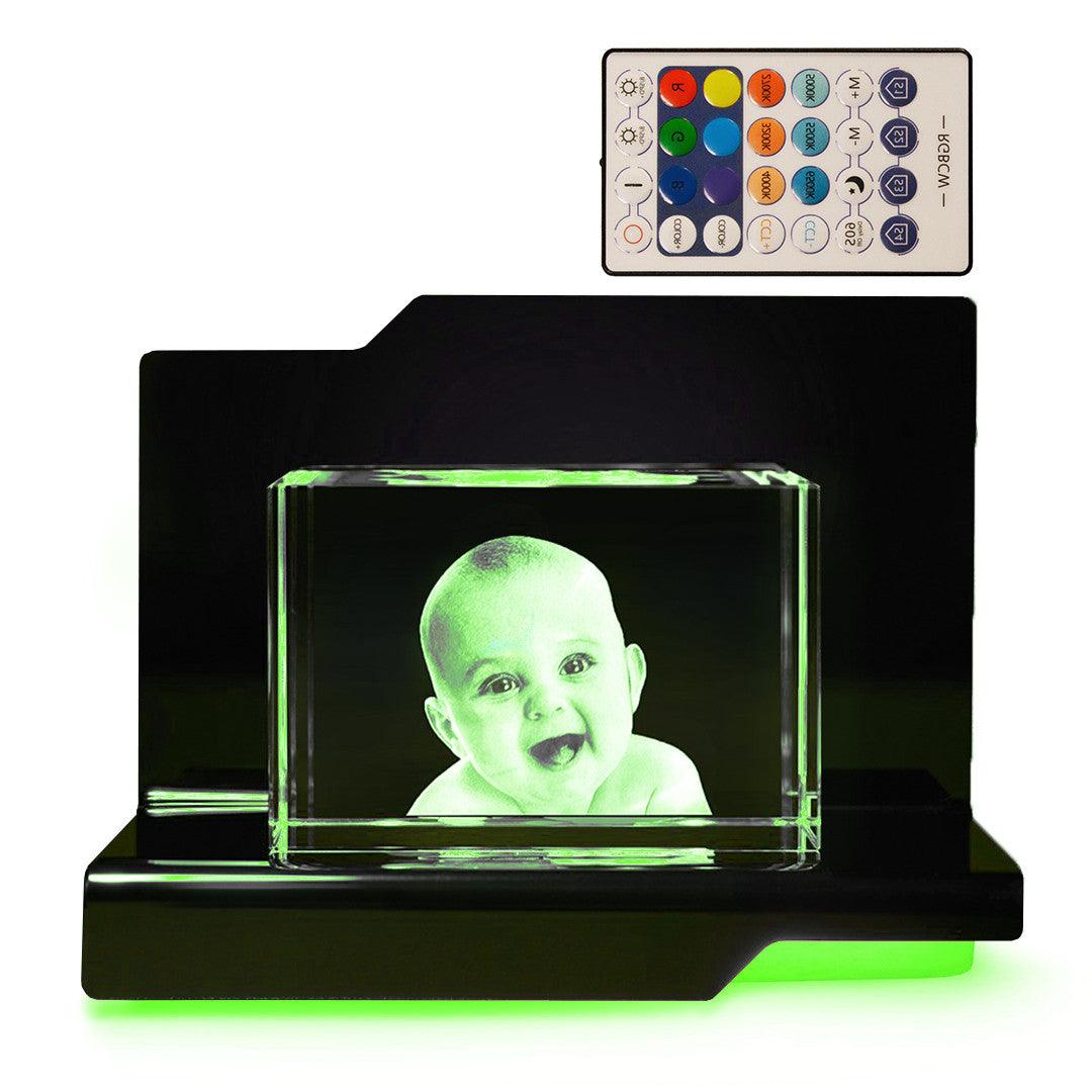Arpegio Socle Lumineux - Éclairage LED Élégant pour Gravures - Cadeaux en verre