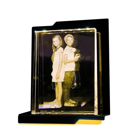 Belcanto Socle Lumineux - Support LED pour Gravures Élégantes - Cadeaux en verre