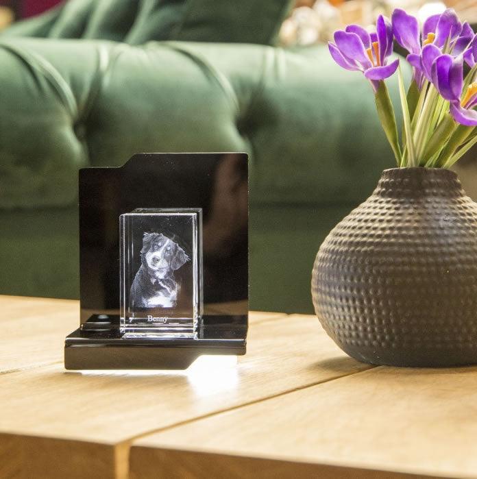 Cantate Socle Lumineux - Support LED pour Gravures et Décorations - Cadeaux en verre