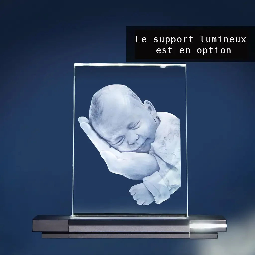 Verre Plat 13x18 Portrait - Gravure 2D Élégante et Personnalisée