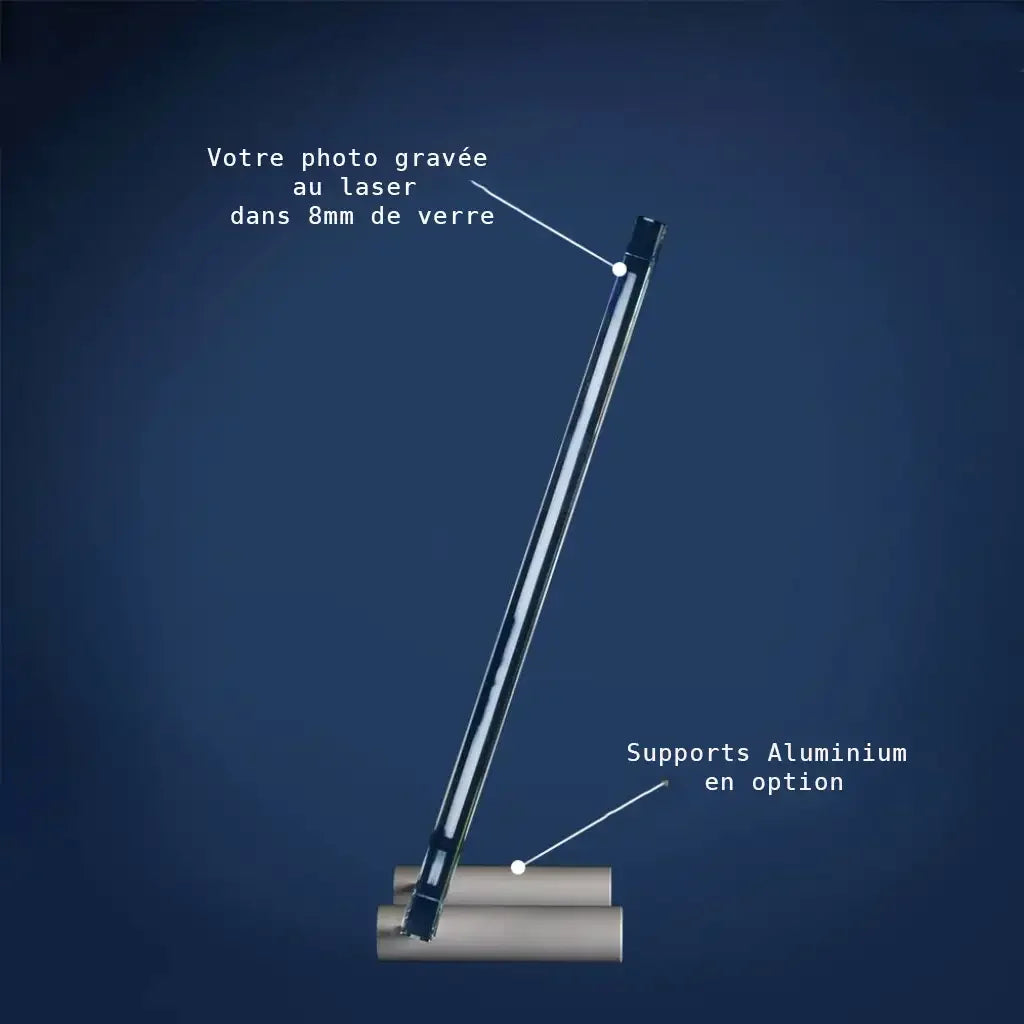 Verre Plat 9x13 Paysage - Gravure 2D Élégante et Personnalisée